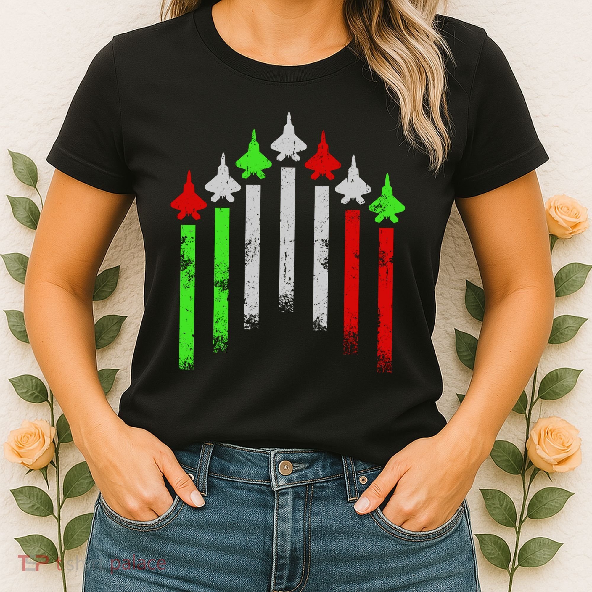 Italian Flag Airplanes Women's T-Shirt