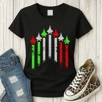 Italian Flag Airplanes Women's T-Shirt thumb 3