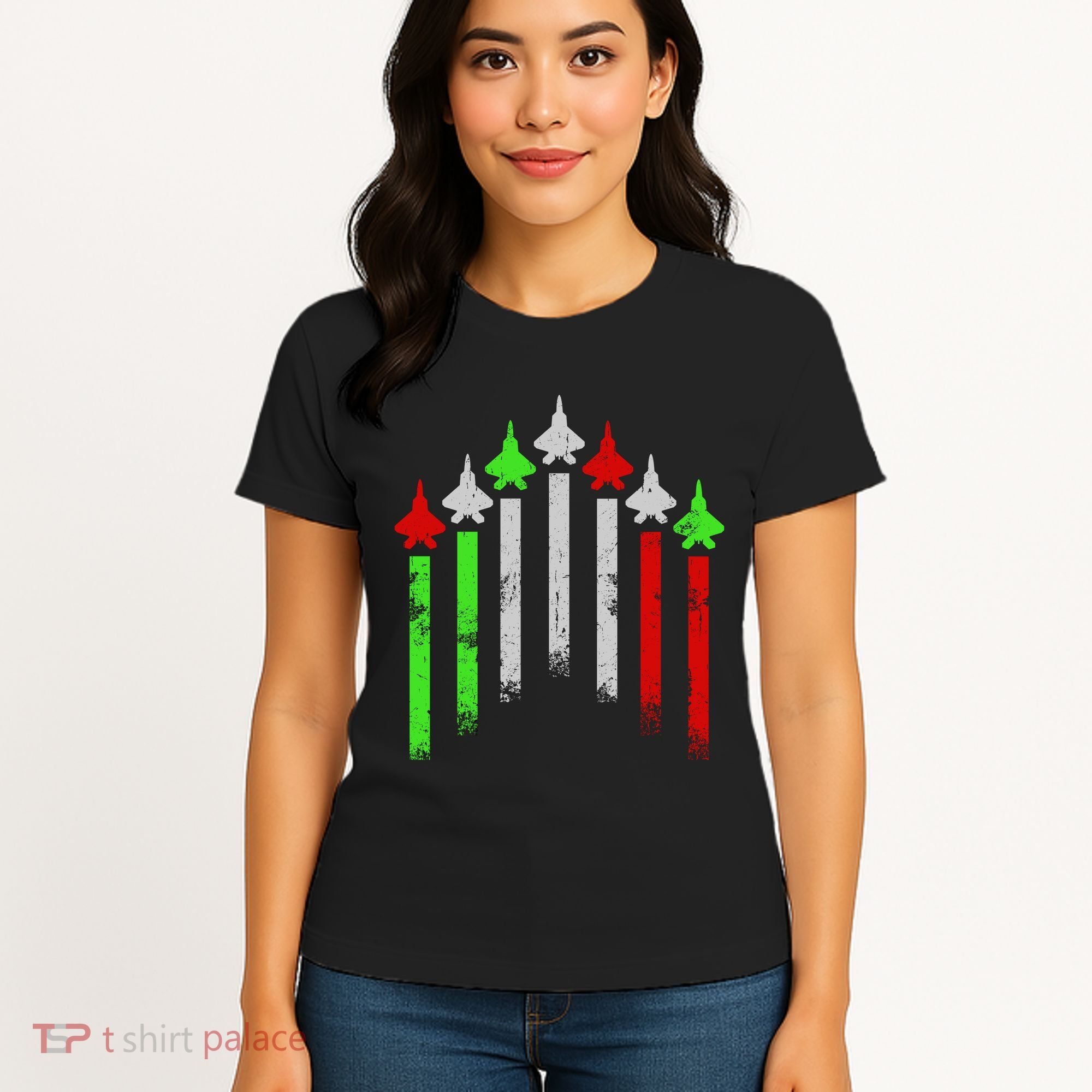 Italian Flag Airplanes Women's T-Shirt