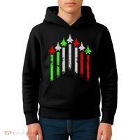 Italian Flag Airplanes Kids Hoodie thumb 4