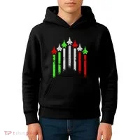 Italian Flag Airplanes Kids Hoodie thumb 4