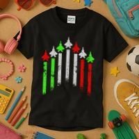 Italian Flag Airplanes Kids T-Shirt thumb 3