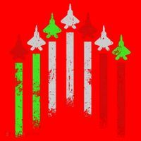 Italian Flag Airplanes Santa Hat thumb 1