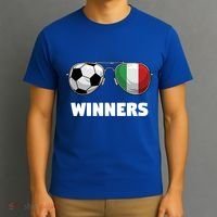 Italia Forza Azzuri Soccer Italian Flag Sunglasses Winners Gift T-Shirt thumb 3