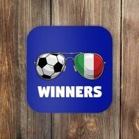 Italia Forza Azzuri Soccer Italian Flag Sunglasses Winners Gift Coaster thumb 0