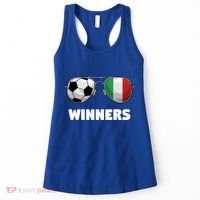 Italia Forza Azzuri Soccer Italian Flag Sunglasses Winners Gift Women's Tank Top thumb 0