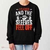 I Flexed and The Sleeves Fell Off Fun Sleeveless Gym Workout Women's Sweatshirt thumb 0