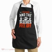 I Flexed and The Sleeves Fell Off Fun Sleeveless Gym Workout Apron thumb 2
