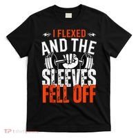 I Flexed and The Sleeves Fell Off Fun Sleeveless Gym Workout T-Shirt thumb 0