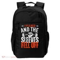 I Flexed and The Sleeves Fell Off Fun Sleeveless Gym Workout Backpack thumb 0