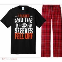 I Flexed and The Sleeves Fell Off Fun Sleeveless Gym Workout Pajama Set thumb 0