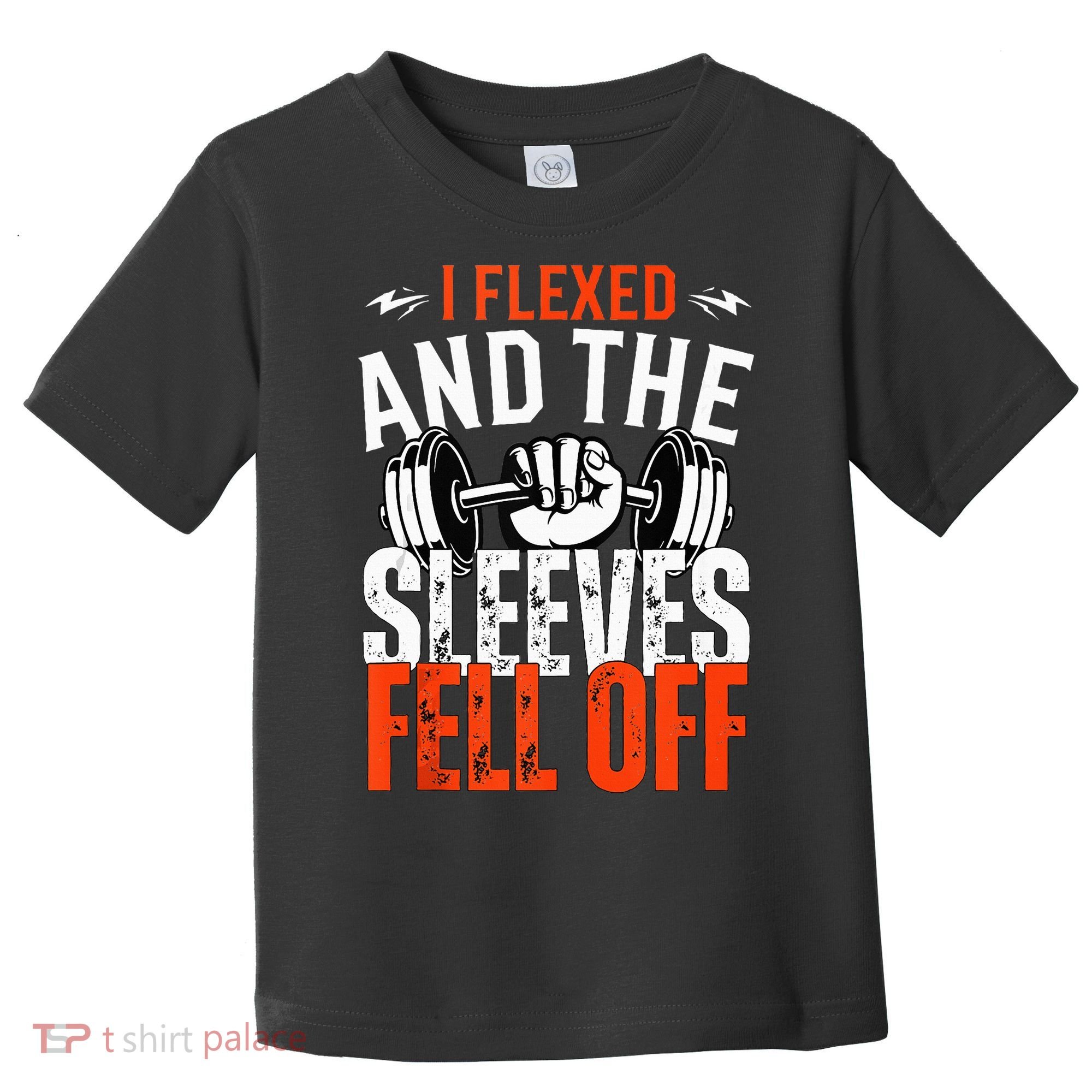 I Flexed and The Sleeves Fell Off Fun Sleeveless Gym Workout Toddler T-Shirt