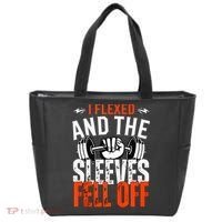I Flexed and The Sleeves Fell Off Fun Sleeveless Gym Workout Tote Bag thumb 0
