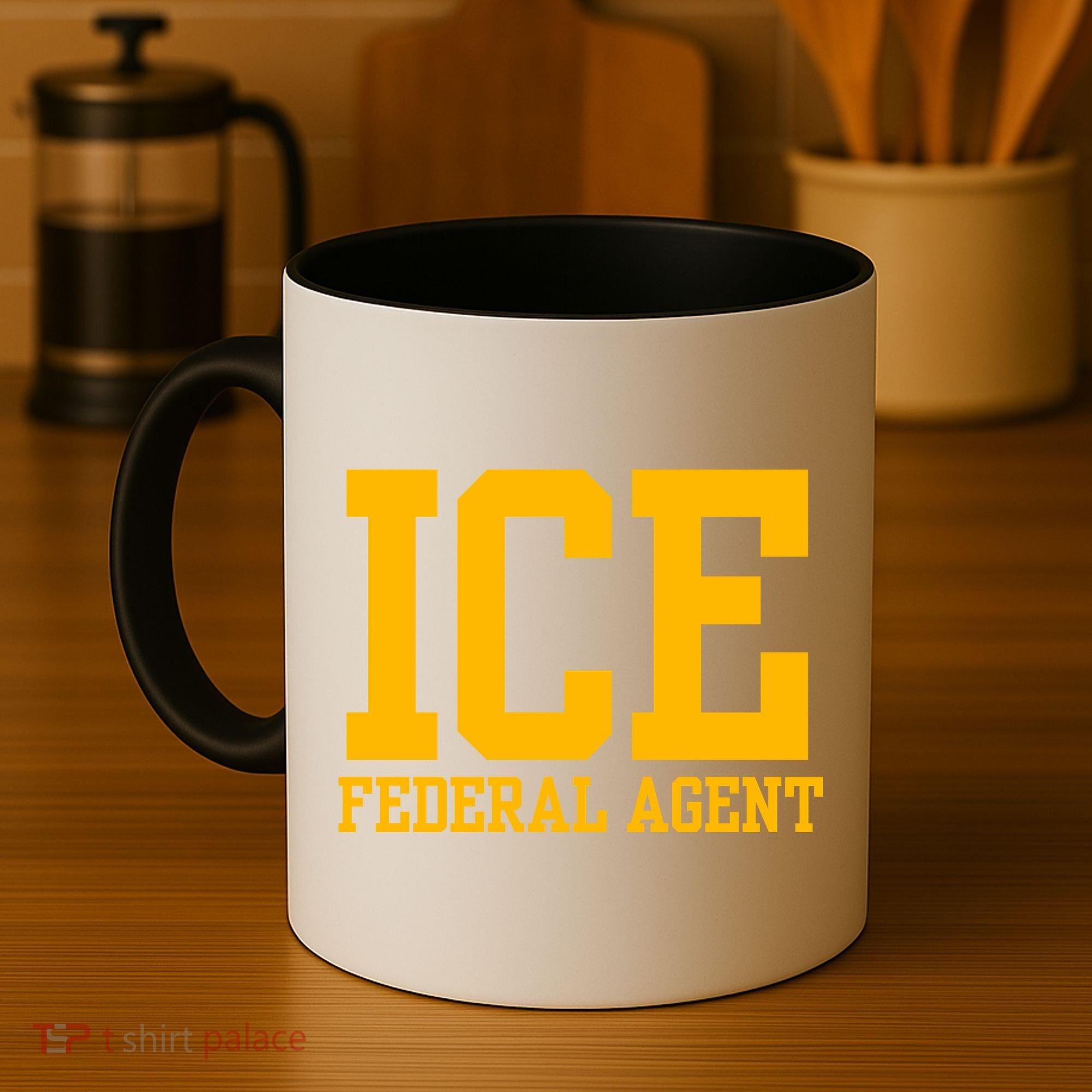 Ice Federal Agent Halloween Costume Police Immigration Coffee Mug