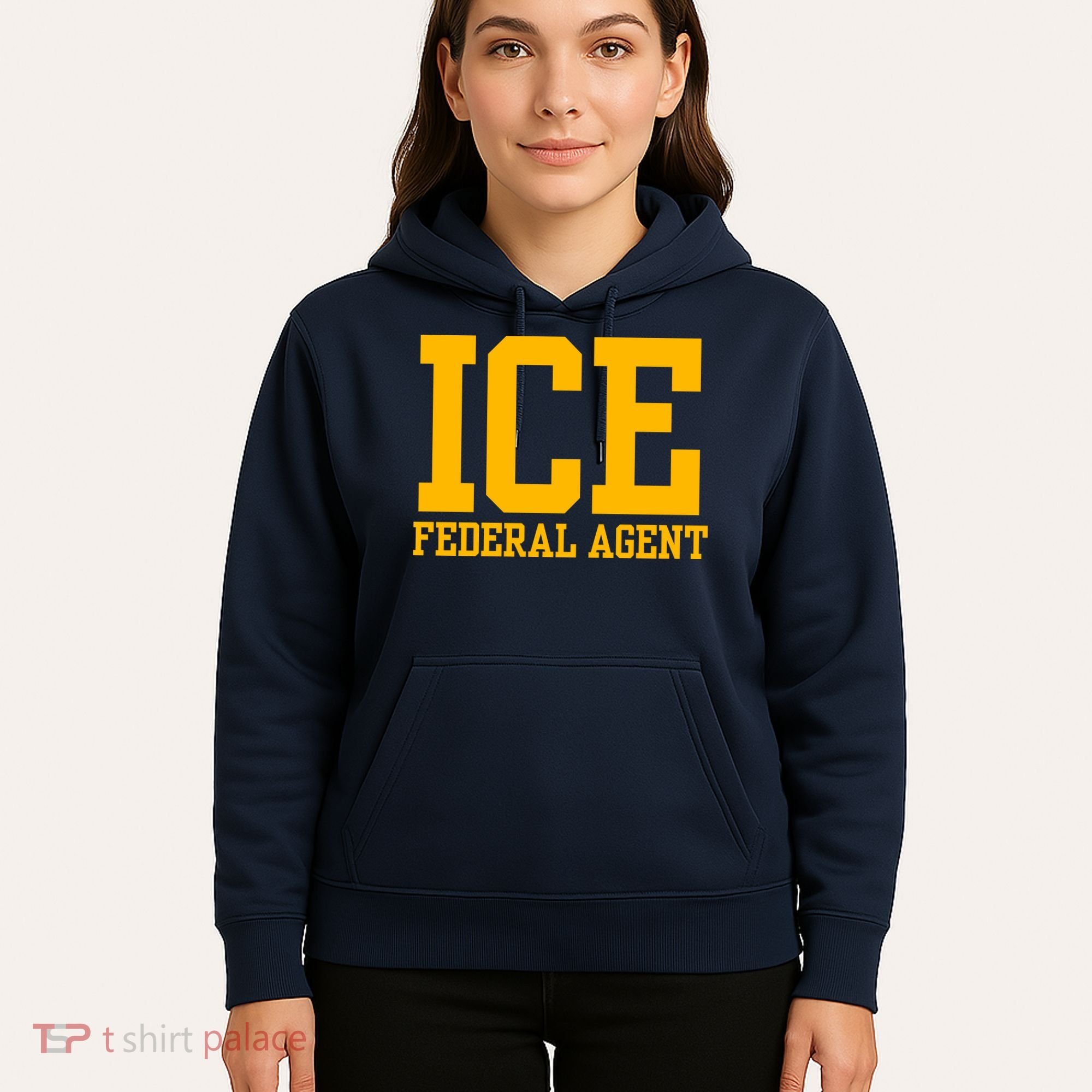 Ice Federal Agent Halloween Costume Police Immigration Hoodie