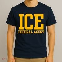 Ice Federal Agent Halloween Costume Police Immigration T-Shirt thumb 3