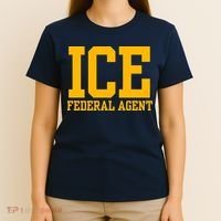 Ice Federal Agent Halloween Costume Police Immigration T-Shirt thumb 4