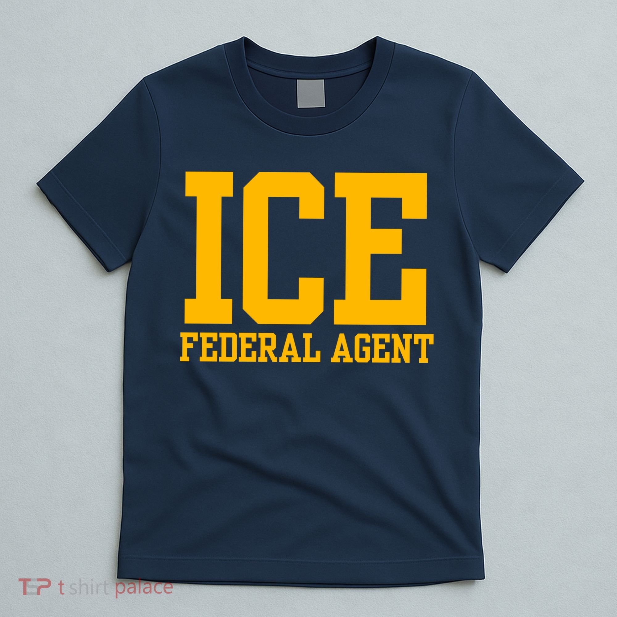 Ice Federal Agent Halloween Costume Police Immigration T-Shirt