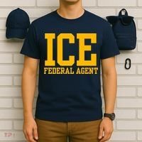 Ice Federal Agent Halloween Costume Police Immigration T-Shirt thumb 6