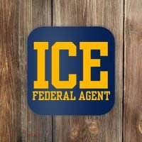 Ice Federal Agent Halloween Costume Police Immigration Coaster thumb 0