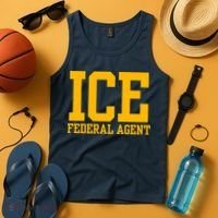 Ice Federal Agent Halloween Costume Police Immigration Tank Top thumb 4