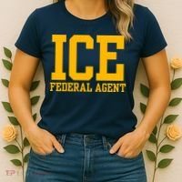 Ice Federal Agent Halloween Costume Police Immigration Women's T-Shirt thumb 2