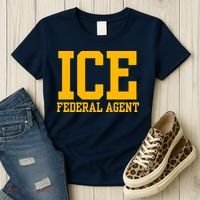 Ice Federal Agent Halloween Costume Police Immigration Women's T-Shirt thumb 3
