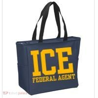Ice Federal Agent Halloween Costume Police Immigration Tote Bag thumb 2