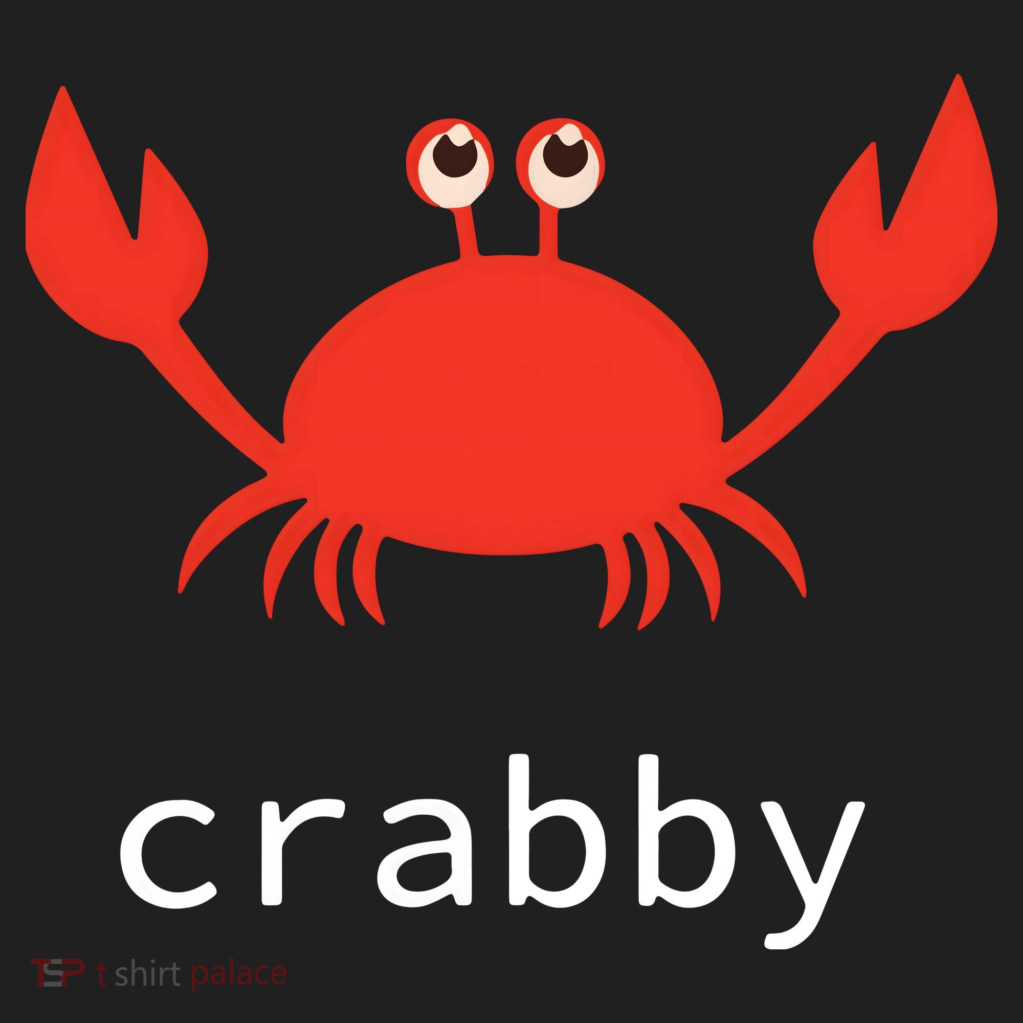 I'm Feeling A Little Crabby Funny Cartoon Crab Crop Fleece Hoodie