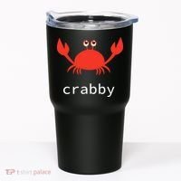 I'm Feeling A Little Crabby Funny Cartoon Crab Tumbler thumb 0