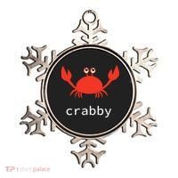 I'm Feeling A Little Crabby Funny Cartoon Crab Ornament thumb 0