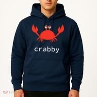 I'm Feeling A Little Crabby Funny Cartoon Crab Hoodie thumb 2
