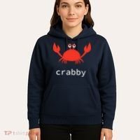 I'm Feeling A Little Crabby Funny Cartoon Crab Hoodie thumb 5