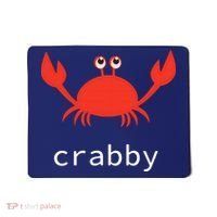 I'm Feeling A Little Crabby Funny Cartoon Crab Mousepad thumb 0