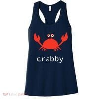 I'm Feeling A Little Crabby Funny Cartoon Crab Women's Tank Top thumb 0