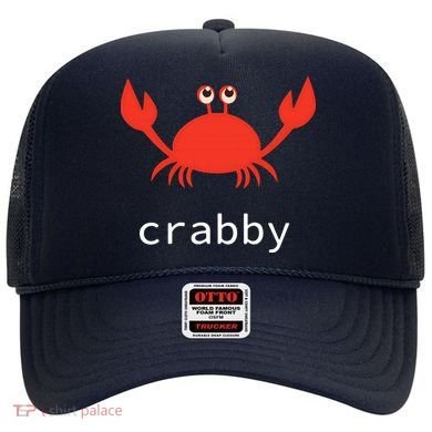 I'm Feeling A Little Crabby Funny Cartoon Crab Hat