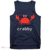 I'm Feeling A Little Crabby Funny Cartoon Crab Tank Top thumb 0