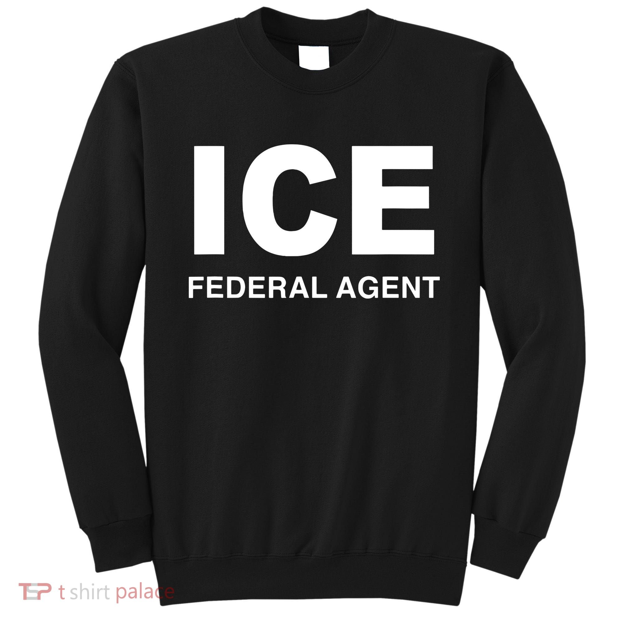 Ice Federal Agent Halloween Costume Police Immigration Sweatshirt
