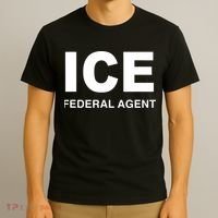 Ice Federal Agent Halloween Costume Police Immigration T-Shirt thumb 3