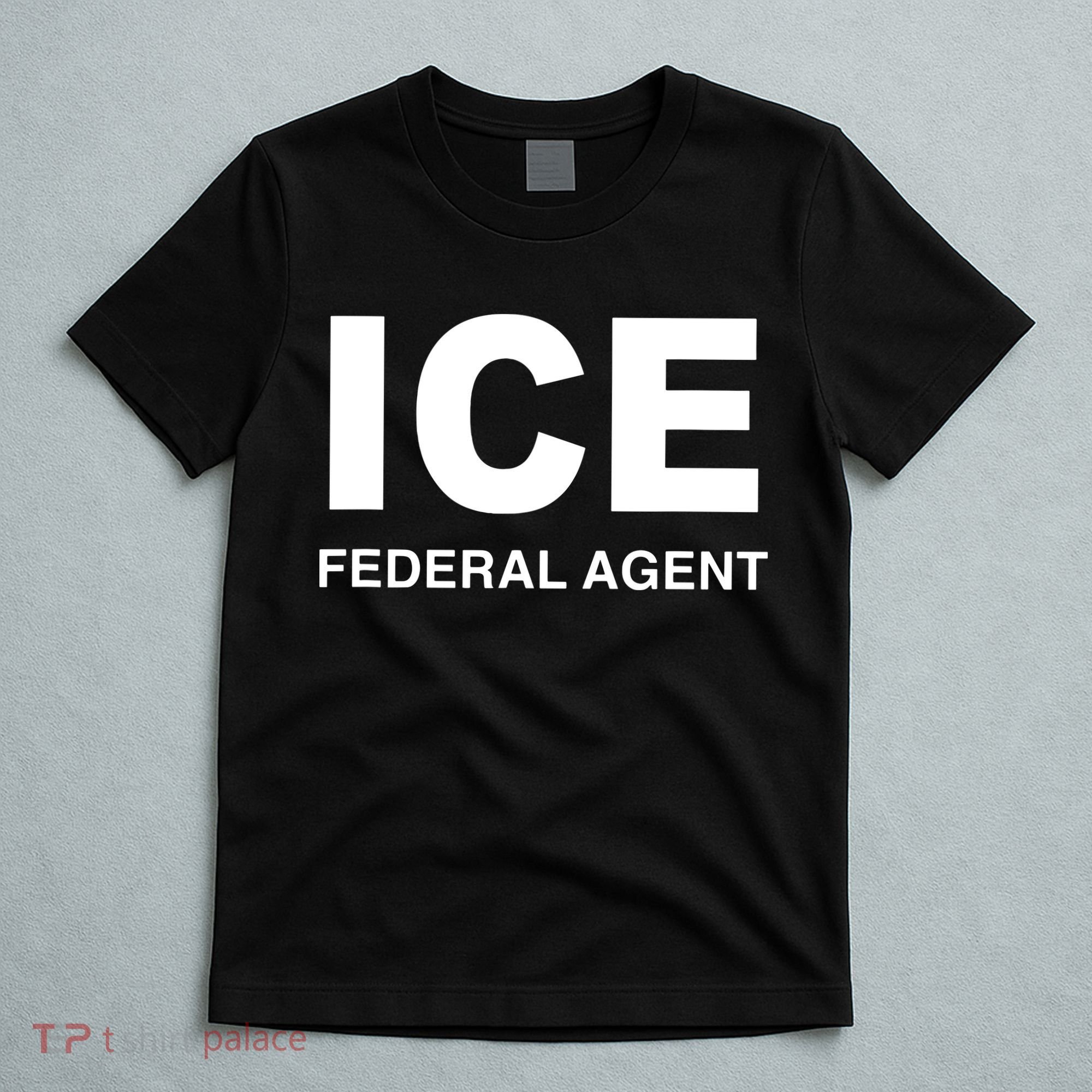Ice Federal Agent Halloween Costume Police Immigration T-Shirt