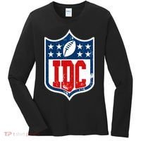 Idc Funny Anti Football I Dont Care Women's Long Sleeve Shirt thumb 0