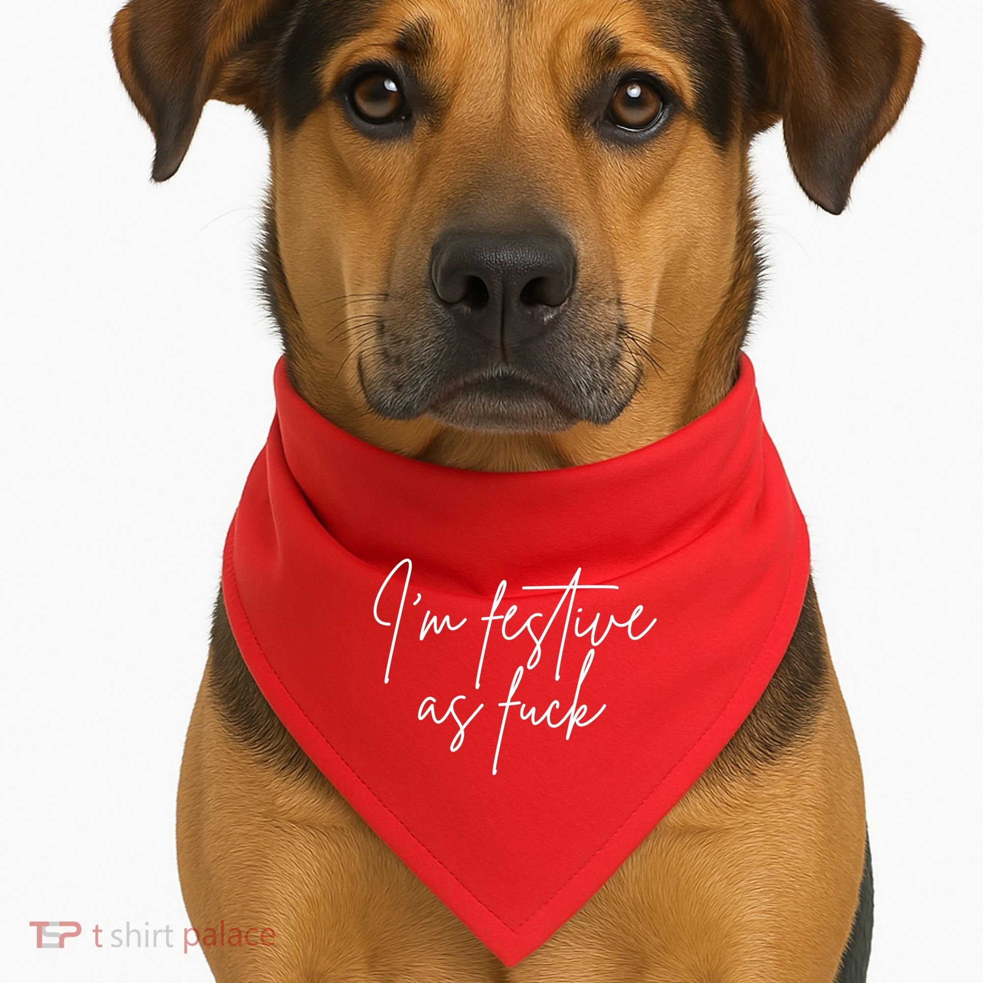 I'm Festive AF USA-Made Doggie Bandana