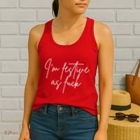 I'm Festive AF Women's Tank Top thumb 2