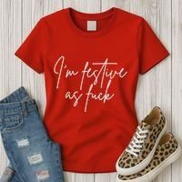 I'm Festive AF Women's T-Shirt thumb 3