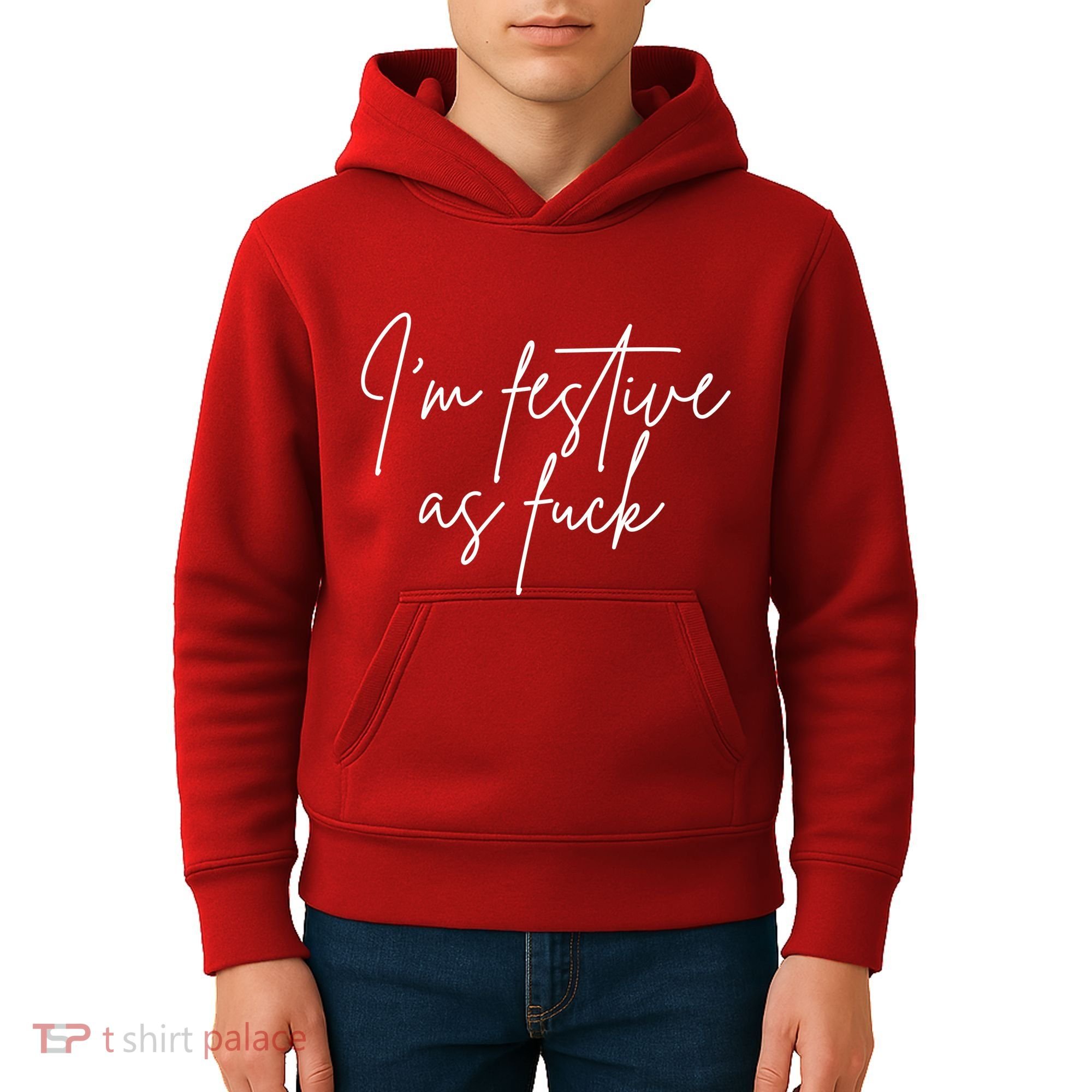 I'm Festive AF Kids Hoodie