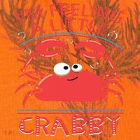 I'm Feeling A Little Crabby Funny Cartoon Crab Kati Licensed 12" Camo Cuffed Beanie thumb 2