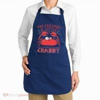 I'm Feeling A Little Crabby Funny Cartoon Crab Apron thumb 2