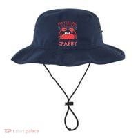 I'm Feeling A Little Crabby Funny Cartoon Crab Bucket Hat thumb 0