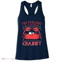 I'm Feeling A Little Crabby Funny Cartoon Crab Women's Tank Top thumb 0