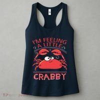 I'm Feeling A Little Crabby Funny Cartoon Crab Women's Tank Top thumb 3